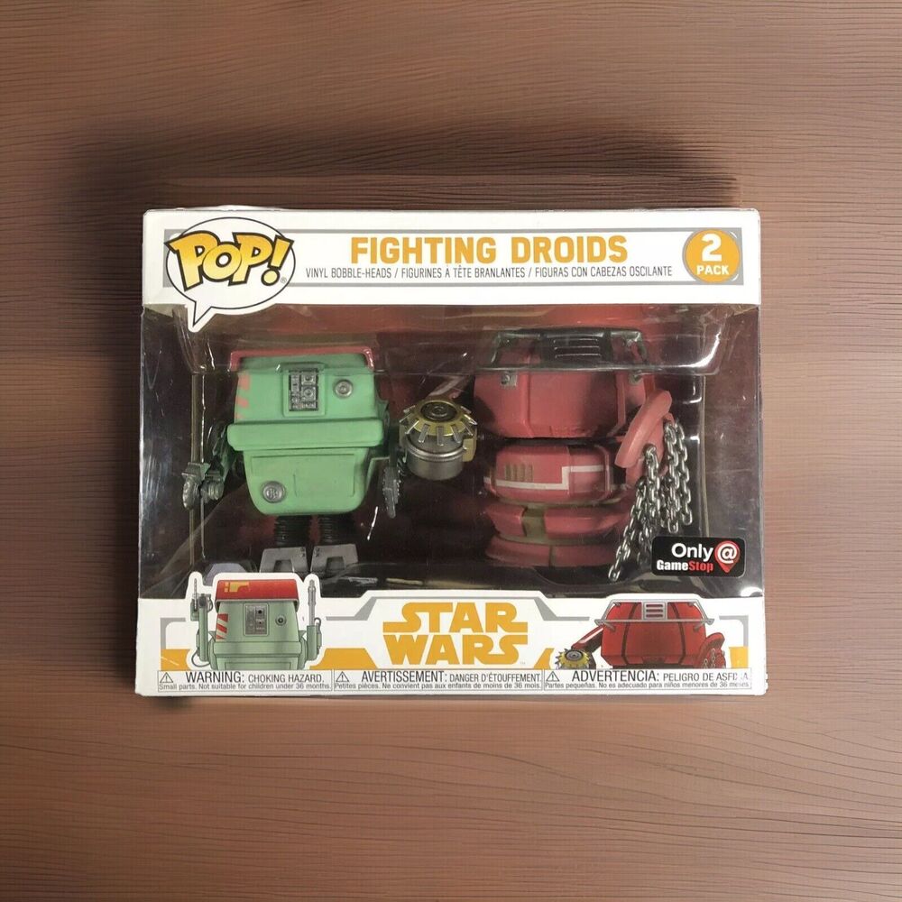 Funko Pop! Star Wars Fighting Droids 2-Pack GameStop Exclusive Vinyl Figure New